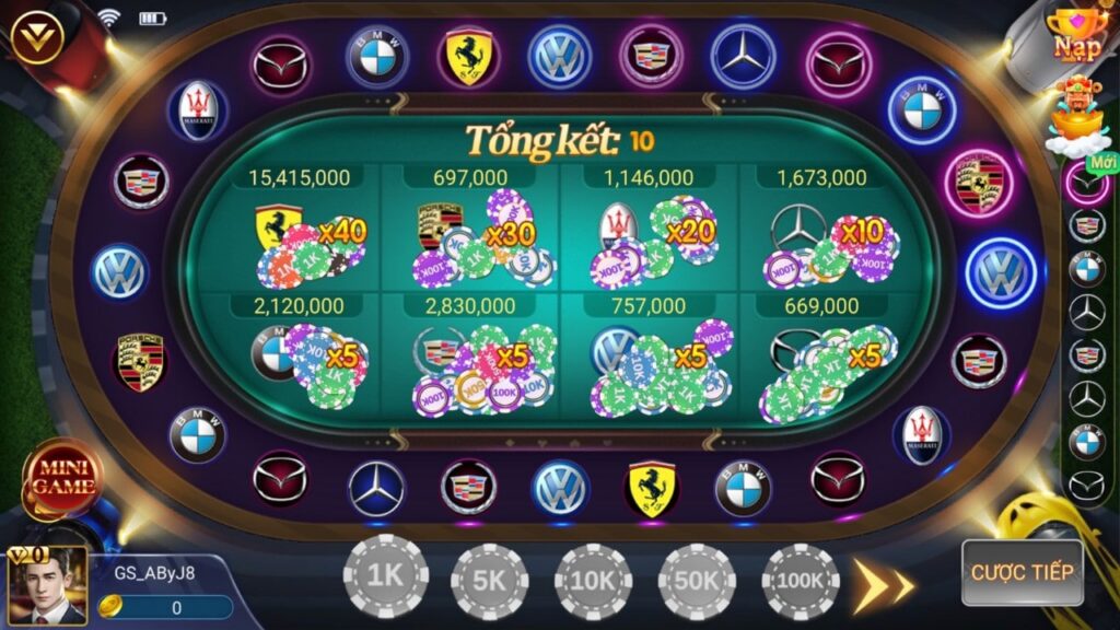 Cách chơi game siêu xe Go88