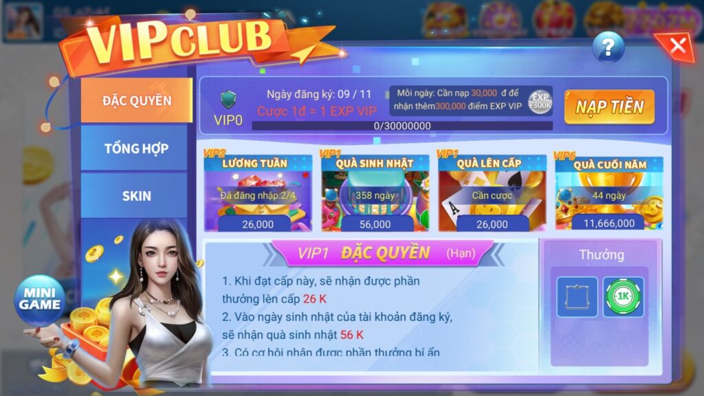 Vip club tại Go88