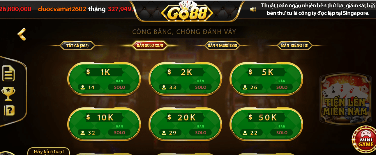 Tiến lên miền nam go88